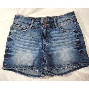 BKE Women's Distressed Denim Jean Gabby Shorts - Sz 27 (30"W, 3.5" Inseam)